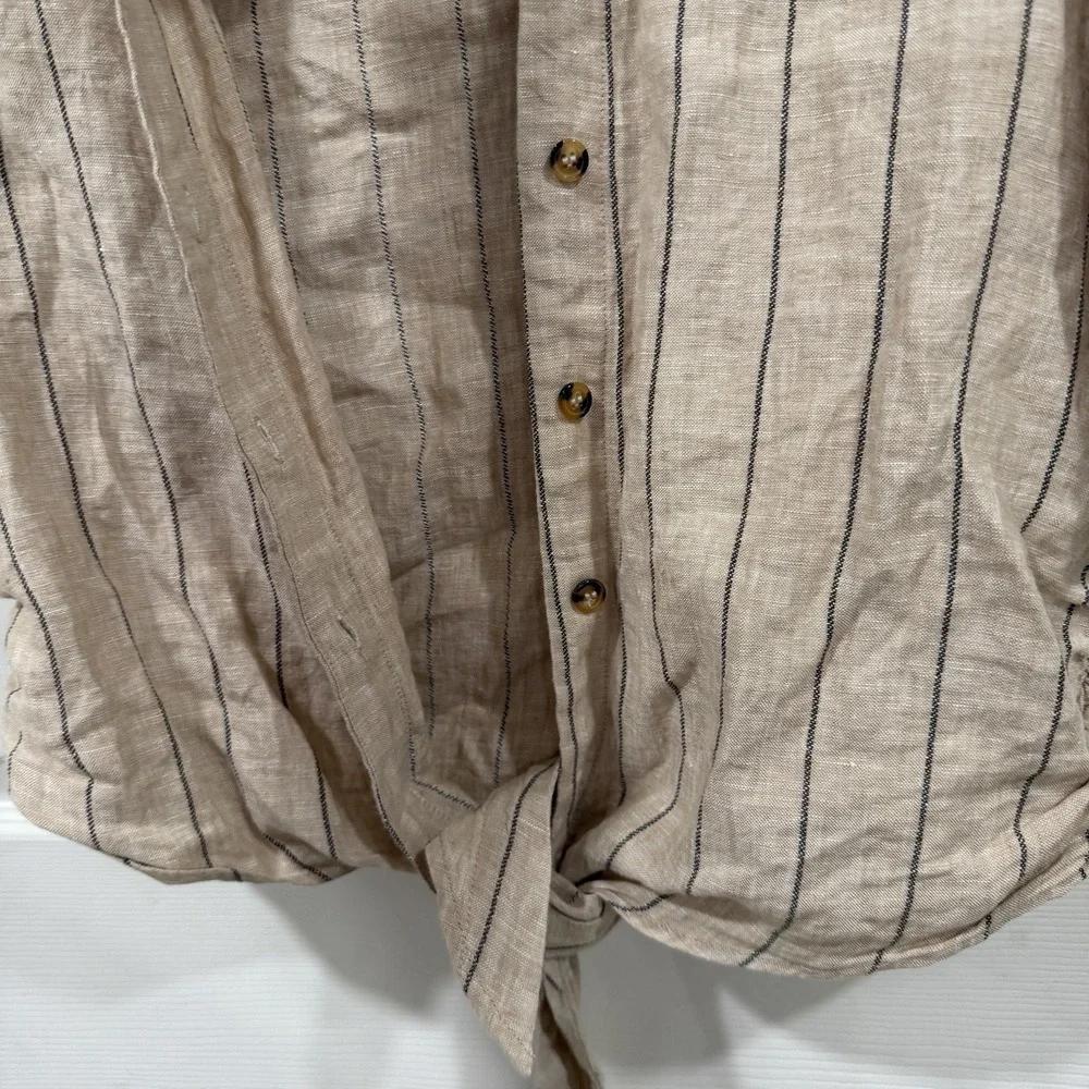 Women's Sanctuary SET top (xs) Pants‎ (small) Striped Linen Blend Lightweight